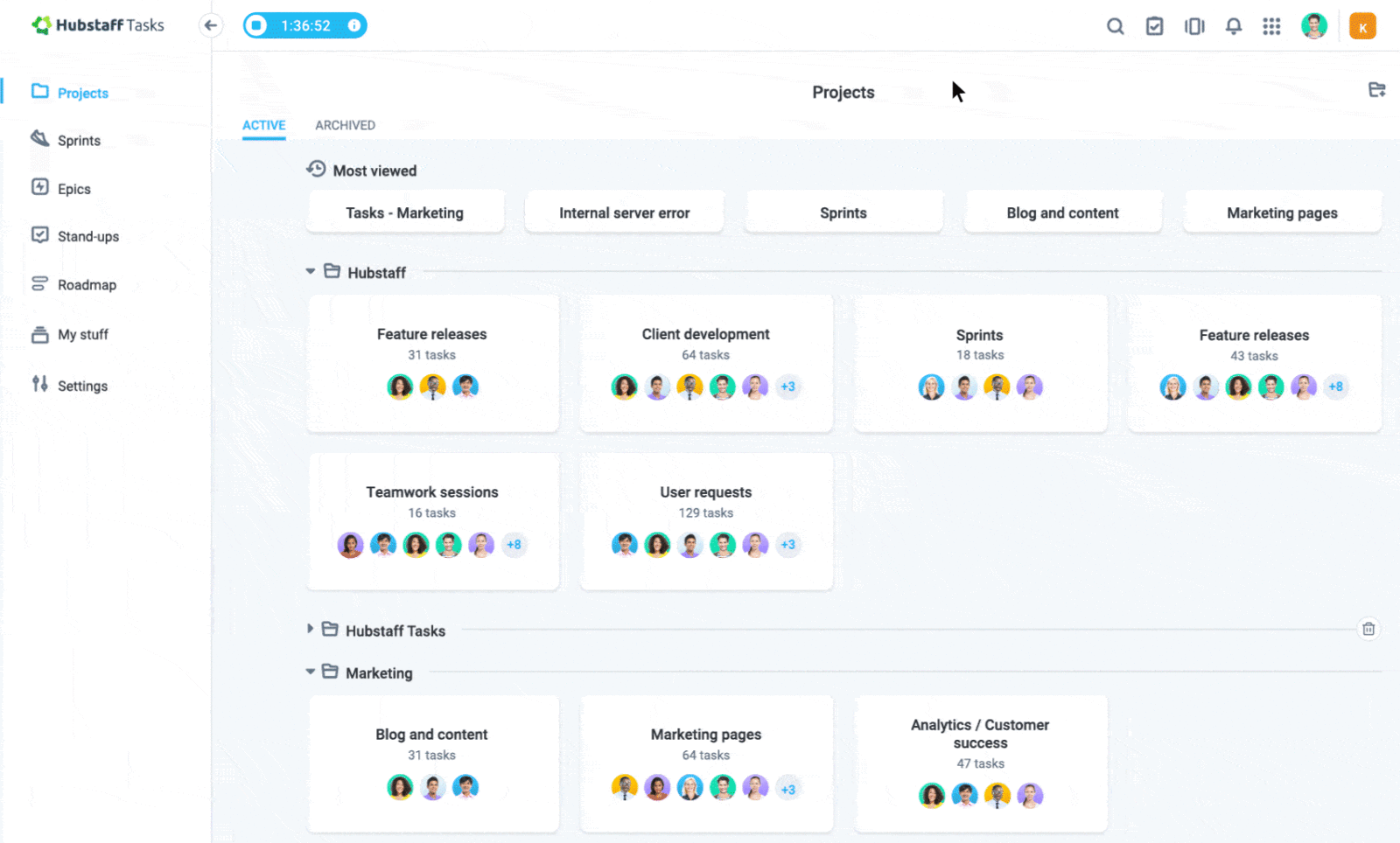 workflow in HubstaffTasks