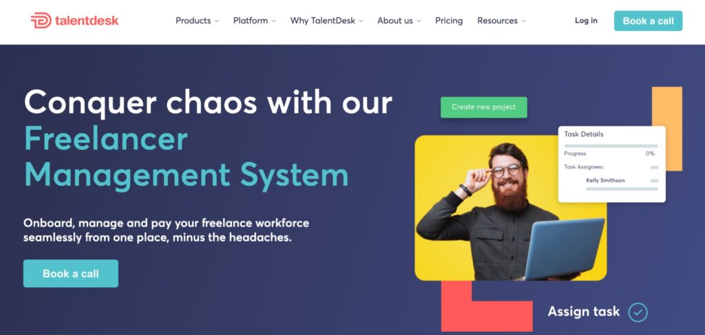 TalentDesk homepage