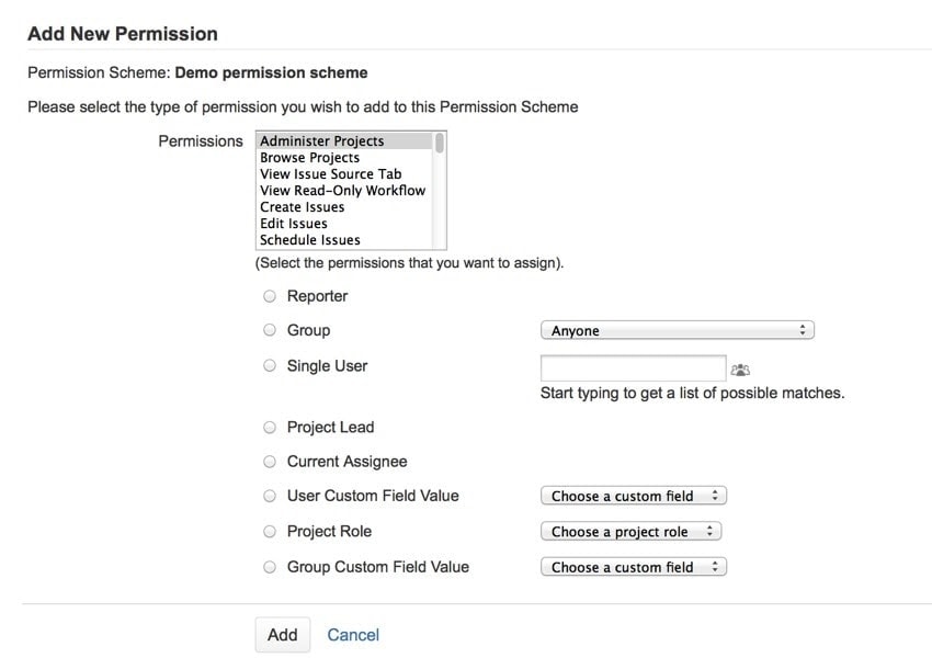 Jira permissions