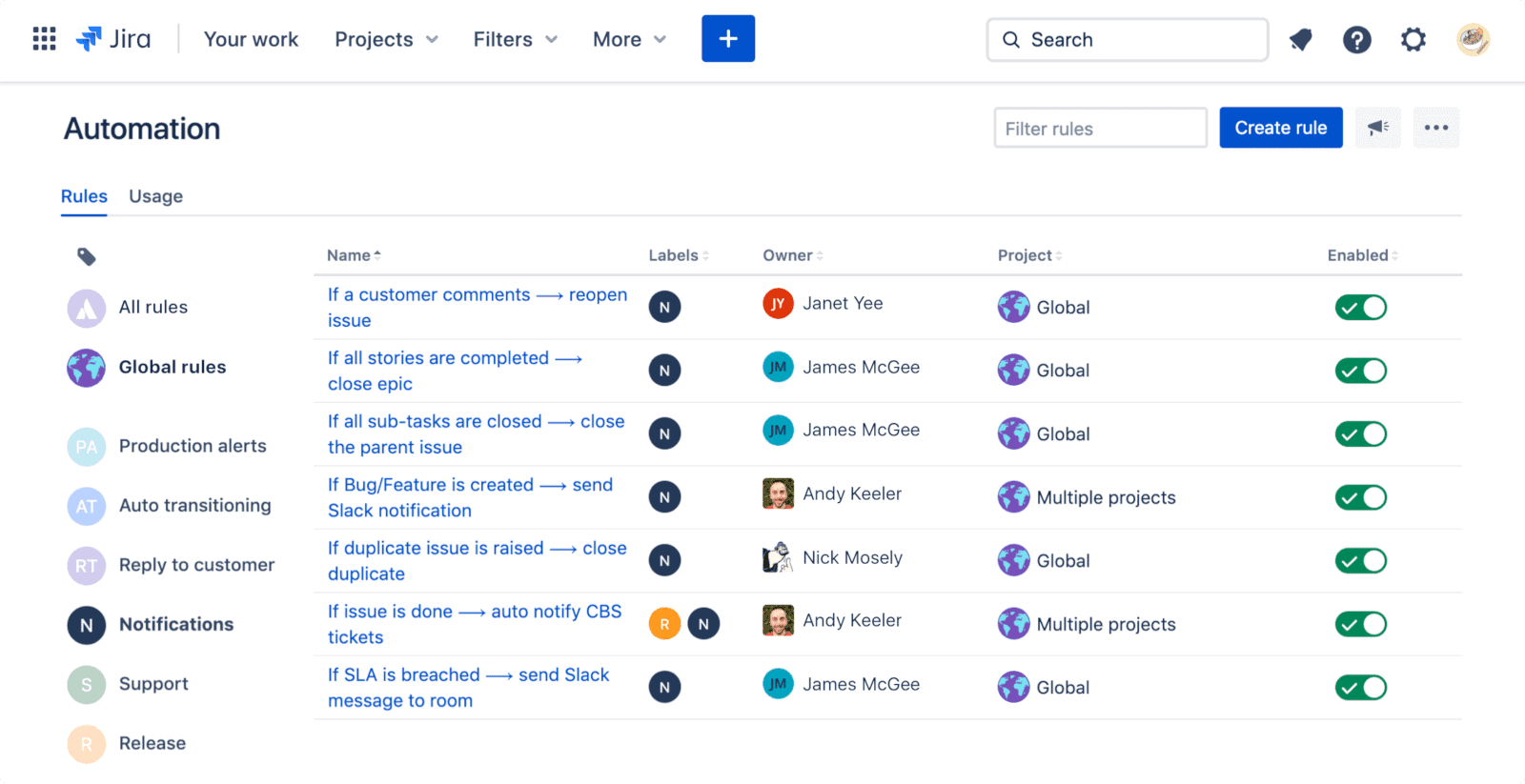 Jira automation