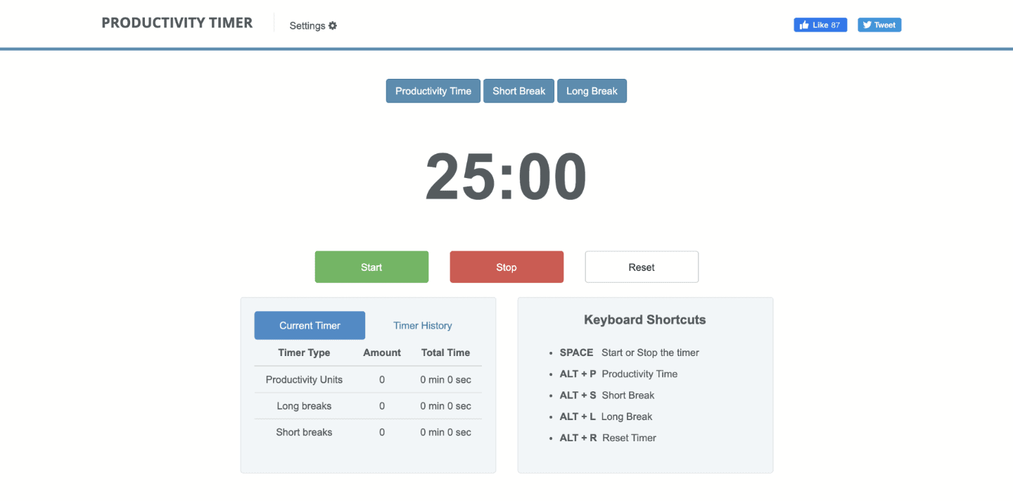 Productivity Timer