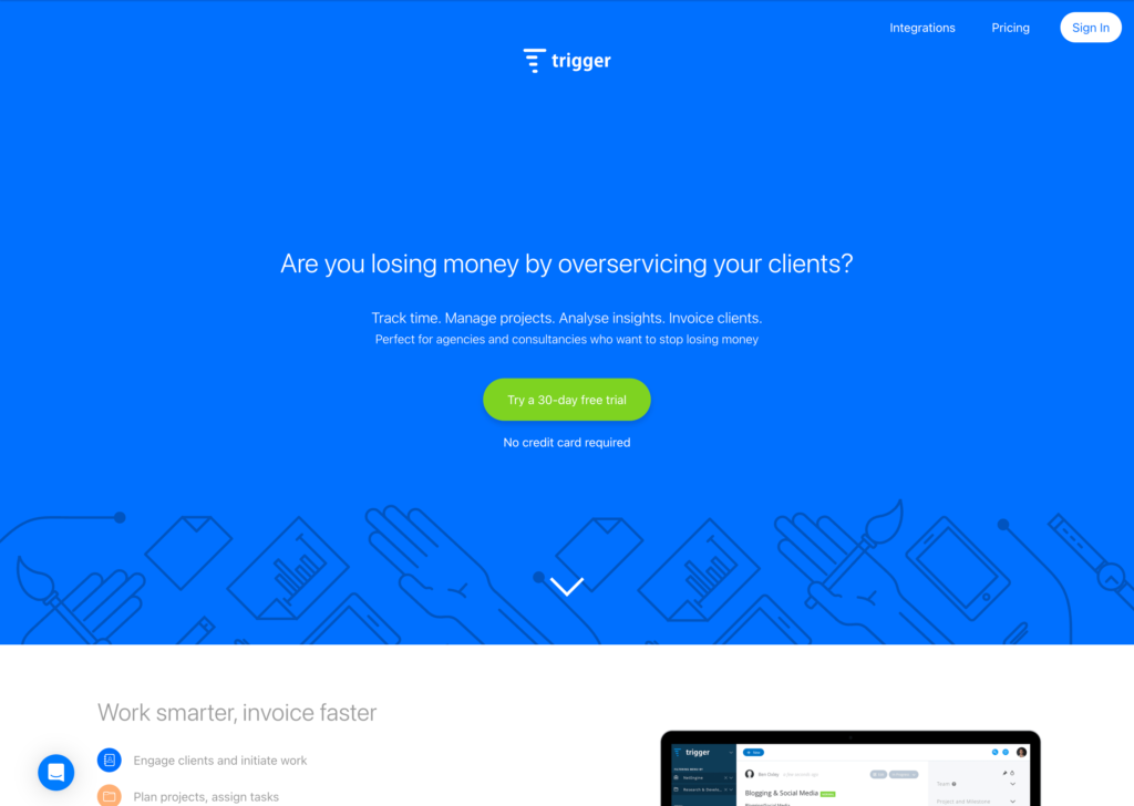 Trigger : Easy Project Management, Time Tracking, Online Invoicing 